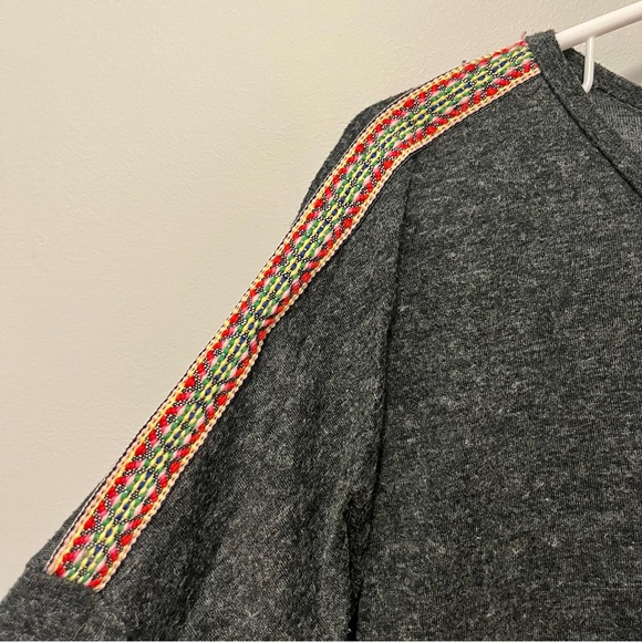 🍭 3/$30 Anthropologie knit top with colorful beaded embroidered accents - Picture 9 of 14